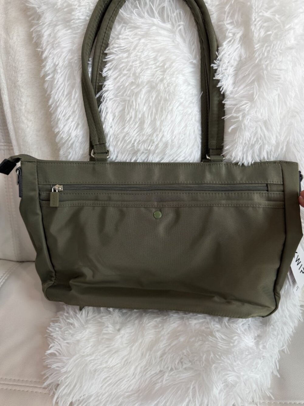 IHKWIP Traverse East/West Medium Tote Military Olive Crossbody Bag NWT - Picture 5 of 12